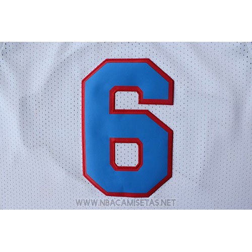 Camiseta Tune Squad Lebron James NO 6 Blanco